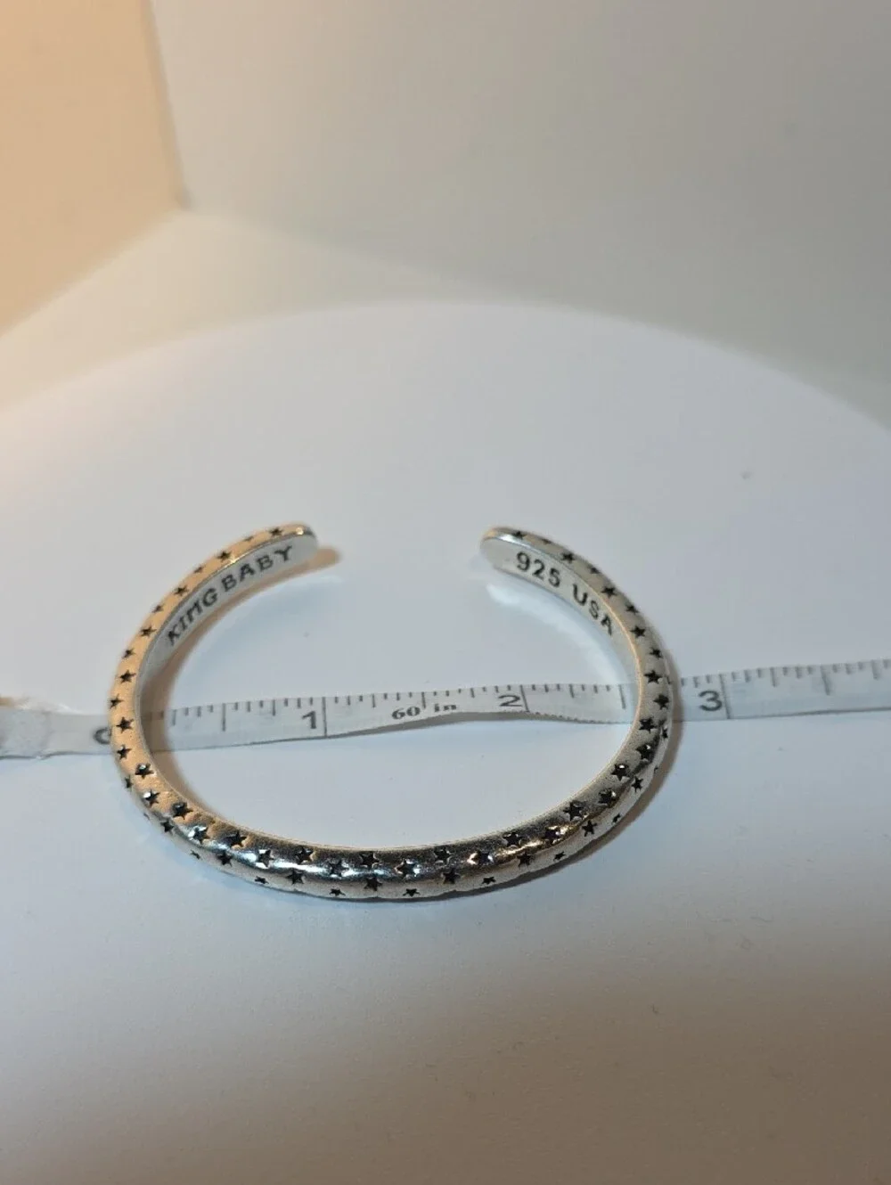 King Baby Studio Silver Star Cuff Bracelet